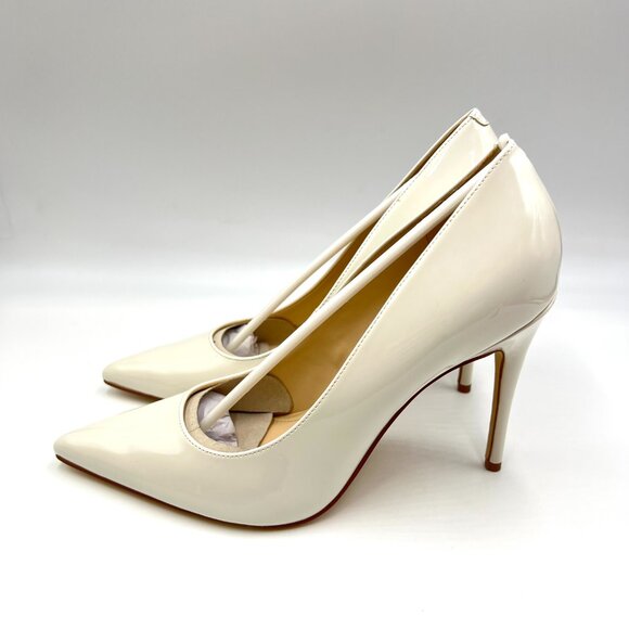 Marc Fisher Size‎ 9 Codie Ivory Off-White Patent Stiletto Heels Pumps Shoes - Picture 6 of 15